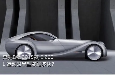 奔驰E级 2015款 E 260 L 运动时尚型能跑多快？