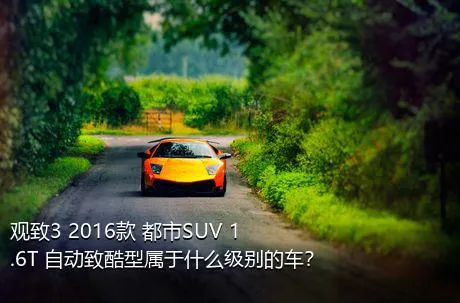 观致3 2016款 都市SUV 1.6T 自动致酷型属于什么级别的车？