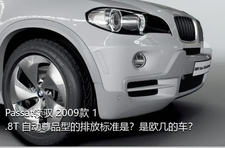 Passat领驭 2009款 1.8T 自动尊品型的排放标准是？是欧几的车？