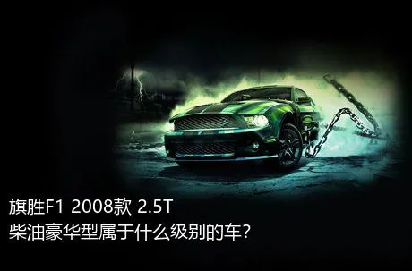 旗胜F1 2008款 2.5T 柴油豪华型属于什么级别的车？