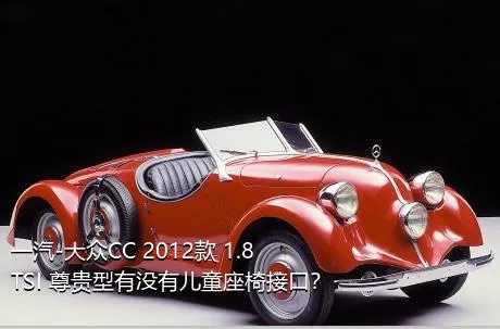 一汽-大众CC 2012款 1.8TSI 尊贵型有没有儿童座椅接口？