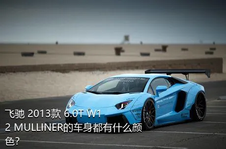 飞驰 2013款 6.0T W12 MULLINER的车身都有什么颜色？