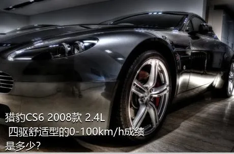 猎豹CS6 2008款 2.4L 四驱舒适型的0-100km/h成绩是多少？