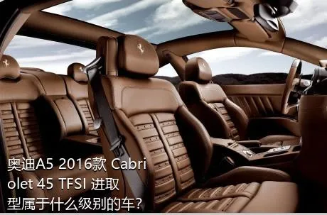 奥迪A5 2016款 Cabriolet 45 TFSI 进取型属于什么级别的车？