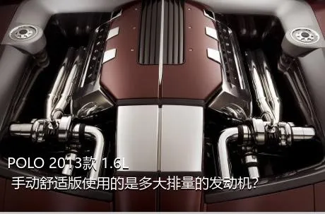 POLO 2013款 1.6L 手动舒适版使用的是多大排量的发动机？