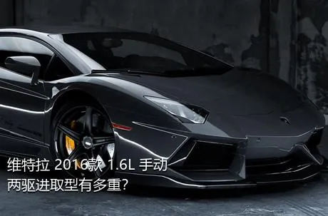 维特拉 2016款 1.6L 手动两驱进取型有多重？