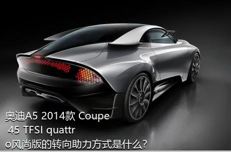 奥迪A5 2014款 Coupe 45 TFSI quattro风尚版的转向助力方式是什么？