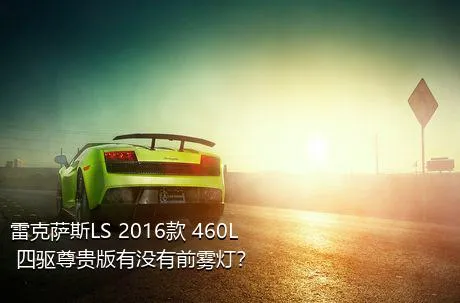 雷克萨斯LS 2016款 460L 四驱尊贵版有没有前雾灯？