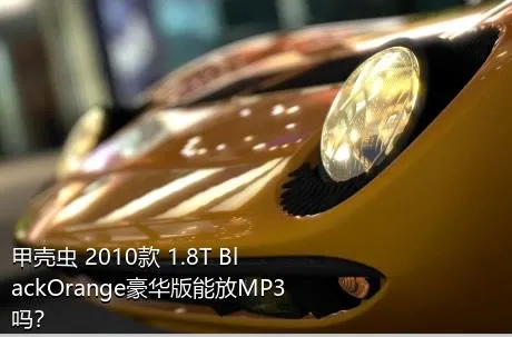 甲壳虫 2010款 1.8T BlackOrange豪华版能放MP3吗？