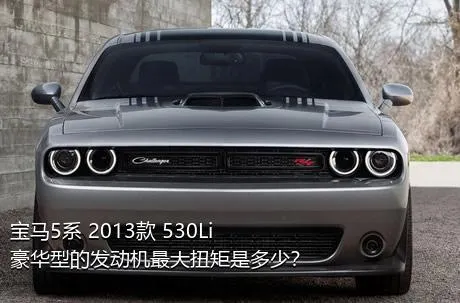 宝马5系 2013款 530Li 豪华型的发动机最大扭矩是多少？