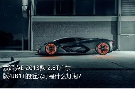 蒙派克E 2013款 2.8T广东版4JB1T的近光灯是什么灯泡？