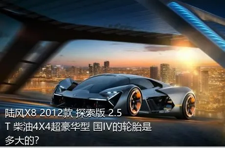 陆风X8 2012款 探索版 2.5T 柴油4X4超豪华型 国IV的轮胎是多大的？