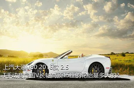 上汽大通V80 2016款 2.5T手动商旅国V长轴高顶15座的轮胎是多大的？