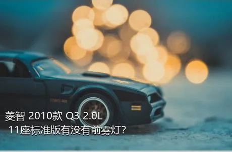 菱智 2010款 Q3 2.0L 11座标准版有没有前雾灯？