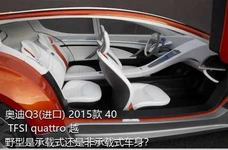 奥迪Q3(进口) 2015款 40 TFSI quattro 越野型是承载式还是非承载式车身？