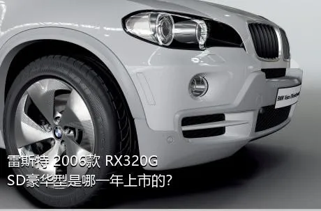 雷斯特 2006款 RX320G SD豪华型是哪一年上市的？