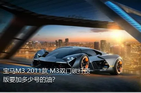 宝马M3 2011款 M3双门碳纤顶版要加多少号的油？