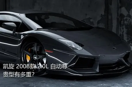 凯旋 2008款 2.0L 自动尊贵型有多重？