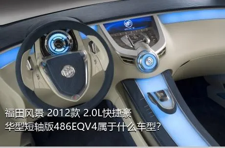 福田风景 2012款 2.0L快捷豪华型短轴版486EQV4属于什么车型？