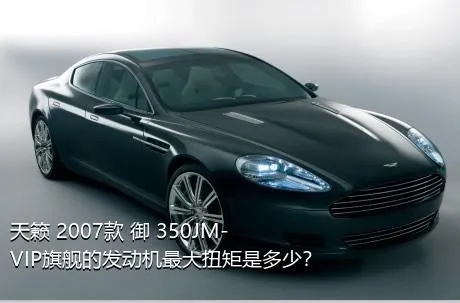 天籁 2007款 御 350JM-VIP旗舰的发动机最大扭矩是多少？