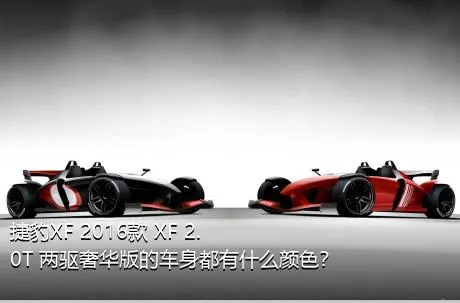 捷豹XF 2016款 XF 2.0T 两驱奢华版的车身都有什么颜色？