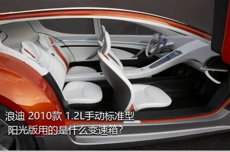 浪迪 2010款 1.2L手动标准型 阳光版用的是什么变速箱？