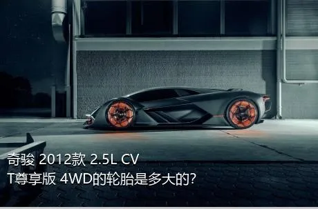 奇骏 2012款 2.5L CVT尊享版 4WD的轮胎是多大的？