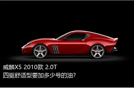 威麟X5 2010款 2.0T 四驱舒适型要加多少号的油？