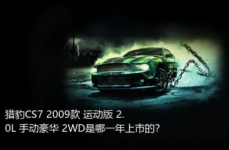 猎豹CS7 2009款 运动版 2.0L 手动豪华 2WD是哪一年上市的？