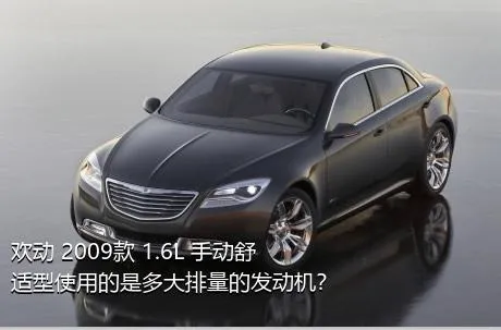 欢动 2009款 1.6L 手动舒适型使用的是多大排量的发动机？