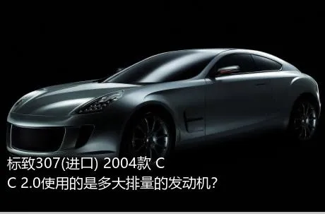 标致307(进口) 2004款 CC 2.0使用的是多大排量的发动机？