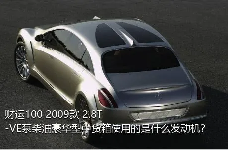 财运100 2009款 2.8T-VE泵柴油豪华型中货箱使用的是什么发动机？