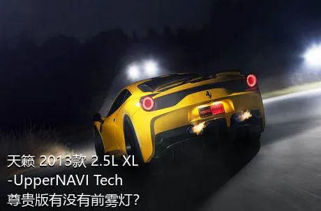 天籁 2013款 2.5L XL-UpperNAVI Tech尊贵版有没有前雾灯？