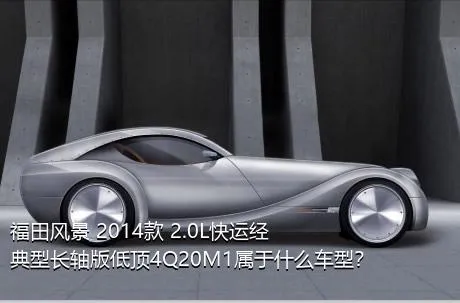 福田风景 2014款 2.0L快运经典型长轴版低顶4Q20M1属于什么车型？