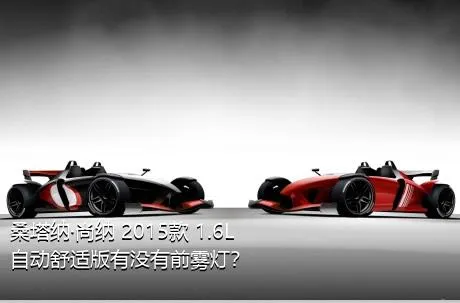 桑塔纳·尚纳 2015款 1.6L 自动舒适版有没有前雾灯？