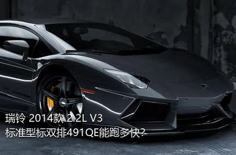 瑞铃 2014款 2.2L V3标准型标双排491QE能跑多快？