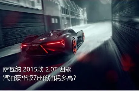 萨瓦纳 2015款 2.0T 四驱汽油豪华版7座的油耗多高？