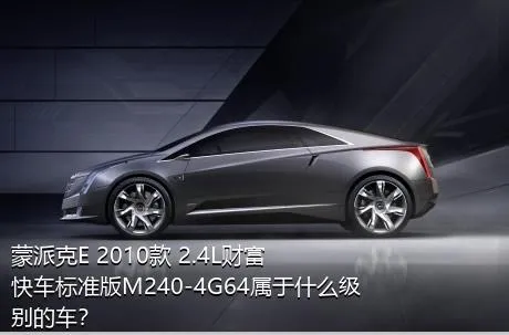 蒙派克E 2010款 2.4L财富快车标准版M240-4G64属于什么级别的车？