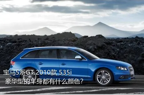 宝马5系GT 2010款 535i 豪华型的车身都有什么颜色？