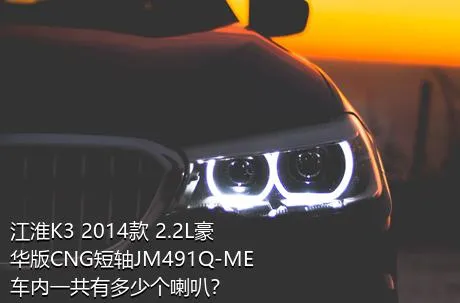 江淮K3 2014款 2.2L豪华版CNG短轴JM491Q-ME车内一共有多少个喇叭？