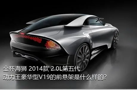 金杯海狮 2014款 2.0L第五代动力王豪华型V19的前悬架是什么样的？