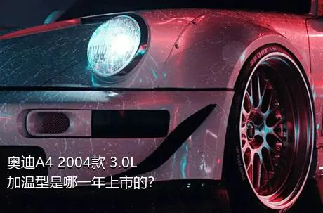 奥迪A4 2004款 3.0L 加温型是哪一年上市的？