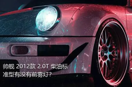 帅舰 2012款 2.0T 柴油标准型有没有前雾灯？