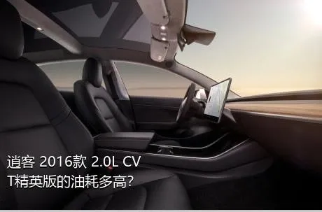 逍客 2016款 2.0L CVT精英版的油耗多高？