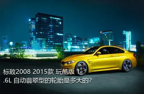 标致2008 2015款 玩酷版 1.6L 自动翡翠型的轮胎是多大的？