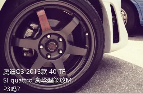 奥迪Q3 2013款 40 TFSI quattro 豪华型能放MP3吗？