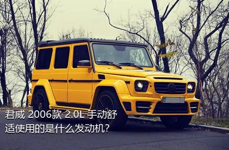 君威 2006款 2.0L 手动舒适使用的是什么发动机？