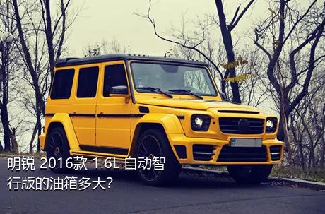 明锐 2016款 1.6L 自动智行版的油箱多大？