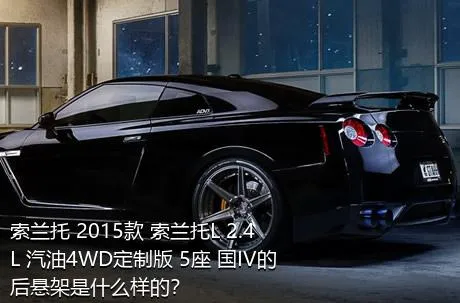 索兰托 2015款 索兰托L 2.4L 汽油4WD定制版 5座 国IV的后悬架是什么样的？