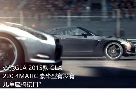 奔驰GLA 2015款 GLA 220 4MATIC 豪华型有没有儿童座椅接口？